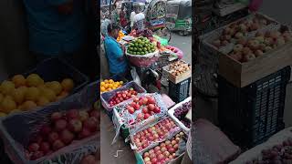 Fruit 🍍🍎🍓🍇 seller on the street shorts [upl. by Landy]