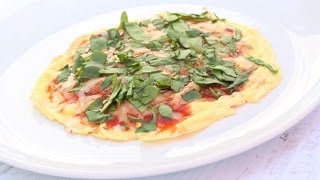 DIY Egg White and Spinach Pizza Recipe  Clean Eating Recipe [upl. by Hollander]