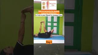 Asana For SCIATICA Day 3 exsercise practiceyoga HealthCareWithAviyu1vq [upl. by Ayhtin]