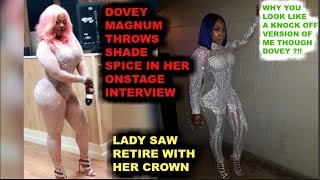 DOVEY MAGNUM DISS SPICE ONSTAGE INTERVIEW [upl. by Yael]