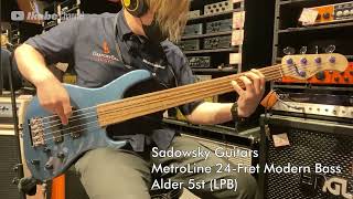 【Ikebe BSound Check】Sadowsky Guitars MetroLine 24Fret Modern Bass Alder 5st LPB【試奏動画】 [upl. by Treboh]