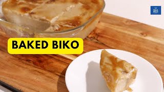 BAKED BIKO WITH LATIK SAUCE RECIPE  SWEET STICKY RICE CAKE WITH COCONUT SAUCE  FILIPINO DISH [upl. by Uella935]