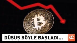 Bitcoinde Sert Düşüş Böyle Başladı  Kripto Gündemi  Uzmancoin [upl. by Yoc]