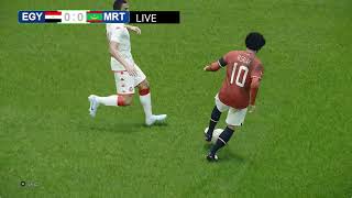 مباراة مصر وموريتانيا بث مباشر  كأس أمم أفريقيا 2024  Egypt PES 21 Video Simulation Gameplay [upl. by Oludoet]