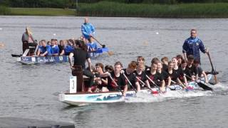 Drachenbootrennen am Reitbahnsee in Neubrandenburg 1572016 [upl. by Alodie]