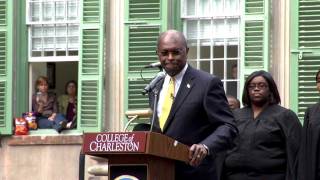 Stephen Colbert amp Herman Cain  FULL SPEECHES  Rally in South Carolina College of Charleston CofC [upl. by Markus486]