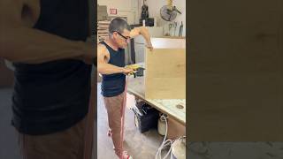 Building a cabinet pt 1 maker carpentry diy woodworking wood carpenter cabinet kitchen how [upl. by Ailekahs]