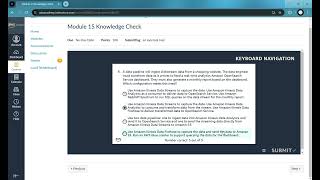 Module 15 Knowledge Check Solved 100 AWS Cloud Architecting [upl. by Iur721]