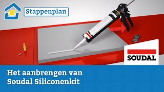 How to Soudal siliconenkit aanbrengen [upl. by Morra]