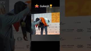 Gukesh Golden🥇 Moments at Chess Olympiad 2024 Chess  Gukesh  Shorts  Ytshorts [upl. by Alatea]