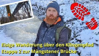 Eisige Wanderung über den Klingenpfad in Solingen 2021 Müngstener Brücke Natur in NRW Jörg Müller [upl. by Denison]