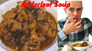 HOW TO COOK BITTERLEAF SOUP  asmr [upl. by Carpenter]