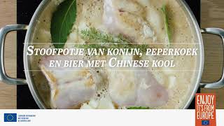 Deze keer konijn stoofpotje van konijn met Chinese kool [upl. by Otrepur]