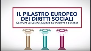 Il Pilastro Europeo dei diritti sociali [upl. by Aivekal]