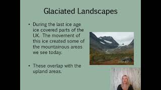 The distribution of Upland Lowland and Glaciated Landscapes in the UK [upl. by Karlee]