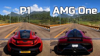 Forza Horizon 5 McLaren P1 vs MercedesAMG One  Drag Race [upl. by Yelnik]