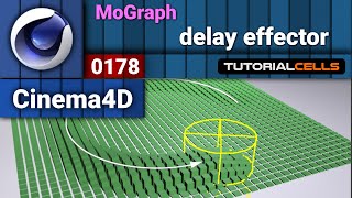 0178 mograph delay effector in cinema 4d [upl. by Beatrisa860]