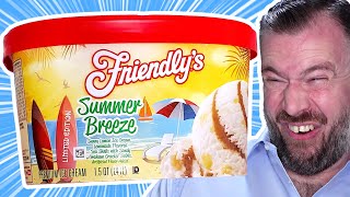 Friendlys Limited Edition Summer Breeze Review  Lemon Ice Cream With Graham Cracker Swirls [upl. by Nosam]