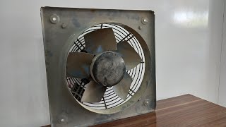 fully Restoration amp Repair burned old Exhaust FAN  Restoring Electric Fan Step by Step [upl. by Ahtar372]