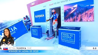 Petra VLHOVA  Giant Slalom Run 1  Jasna SVK  2024  DNF [upl. by Tjader]