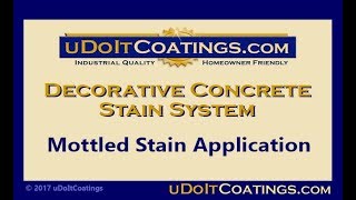 009 Decorative Concrete Stain Mottled Application [upl. by Unity]