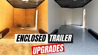 Enclosed Trailer UpgradesEpoxy FlooringPainting Walls [upl. by Puto]