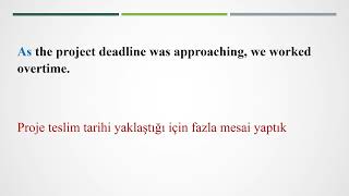 Adverbial clauses of Reason Sebep Zarf Cümlecikleri [upl. by Semmes]