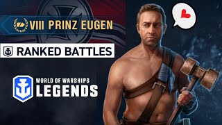 World of Warships Legends  Prinz Eugen im Ranked 💖💕 [upl. by Rosemaria]