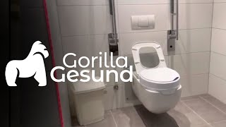 Toilettensitzerhöhung Ticco 2G mit Deckel WCHilfe  Gorilla Gesund [upl. by Lokkin]