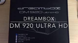 Dreambox DM920 Ultra HD unboxing [upl. by Namyl502]