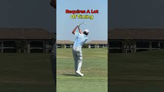 Cross Handed Golf Swing My Opinion golftechnique golfersdoingthings golfskill golftips [upl. by Ahsyek]