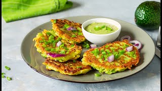 Delicious Cabbage and Onion Fritters Recipe  Quick amp Easy [upl. by Gross]