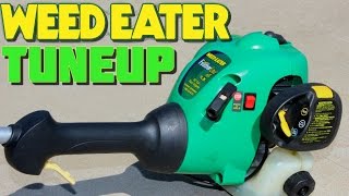 FULL TUNEUP WEEDEATER FEATHERLITE WEED GAS TRIMMER REPAIR AND RESTORE [upl. by Triley]