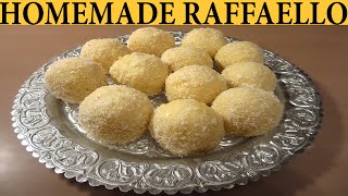 RAFFAELLO  HOMEMADE RECIPE [upl. by Ilellan]