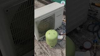 AC R22 Gas Charging  Kelvinator Split AC repair [upl. by Suoirred]