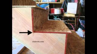 How To Reduce Squeaking Stair Steps With Smaller Risers  Stair Building [upl. by Annavaig]