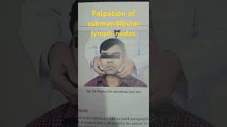 palpation of submandibular lymph nodes [upl. by Inohs]