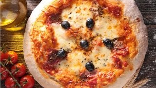 Pizza Recipe  How to make cheese and tomato pizza [upl. by Ahsinirt]