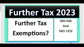 Further Tax and its exemptions Explained for beginners [upl. by Wenz]