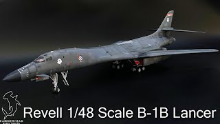 Revell B1B Lancer 148 scale  Full Build Video [upl. by Brandise]