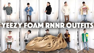 10 Easy Ways to Wear the Yeezy Foam Runner  Outfit Ideas [upl. by Arraet384]