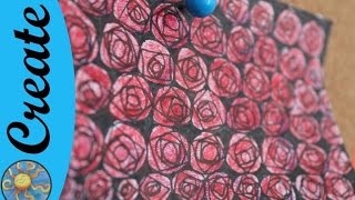 Create Amazing Zentangle Roses  Unbelievable Vitruvius Pattern Design [upl. by Eltsirk]