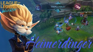 Heimerdinger Gameplay Mid lane Wildrift [upl. by Nicky]