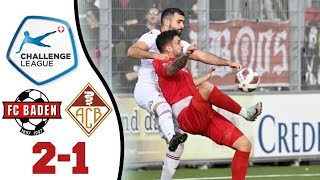 FC Baden  Fc Bellinzona 21 Highlights Swiss Challenge League [upl. by Harman]