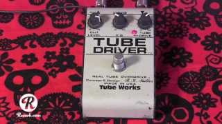 TubeWorks 3 knob Tube Driver guitar pedal demo with Kingbee strat [upl. by Benilda]