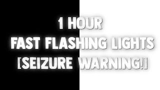 1 Hour Fast FLASHING LIGHTS Black amp White Screen  SEIZURE WARNING  Screensaver Disco Lights [upl. by Melony107]