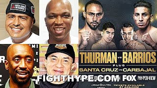 TRAINERS PREDICT THURMAN VS BARRIOS ROBERT GARCIA DERRICK JAMES EDWARDS amp SALAS [upl. by Aiouqes264]