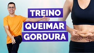 GINÁSTICA PARA EMAGRECER EM CASA  Elimina Gordura da Barriga  Nível 4 [upl. by Esenahs]