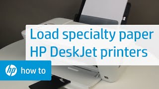 Loading Specialty Paper  HP Deskjet  HP Support [upl. by Electra356]