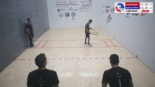 US OPEN RACQUETBALL  DOUBLES QTRS PARRILLAMURRAYFRANCOGARAY [upl. by Assenal469]